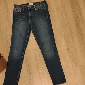 Hudson Jeans Dark Blue Straight Leg Women's Jeans